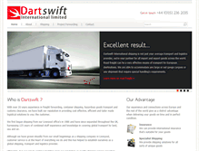 Tablet Screenshot of dartswiftintl.com